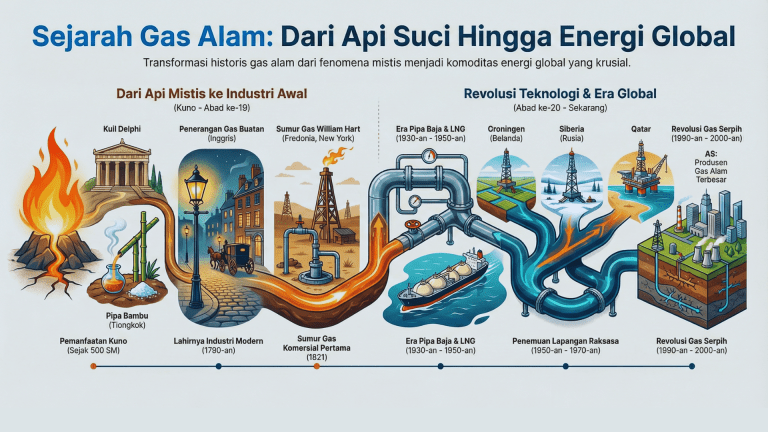 Sejarah Penemuan Gas Alam di Dunia: Fondasi Energi Andal bagi Peradaban Modern